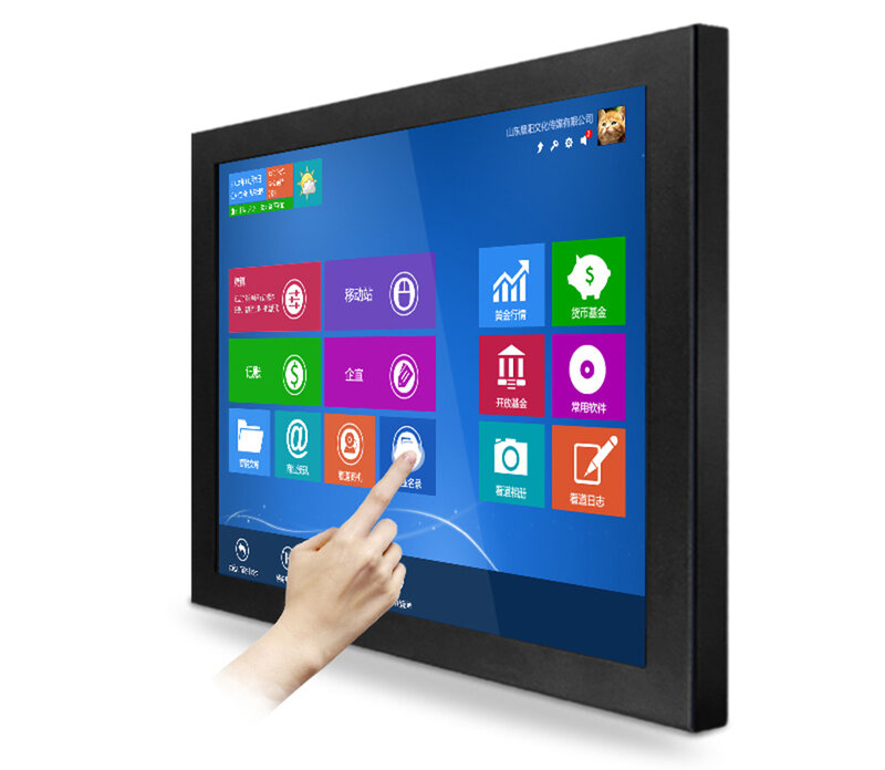 Monitor lcd tft sem touch screen, monitor externo de 450 polegadas com tela sensível ao toque para monitor10 12 14 15 17 polegadas