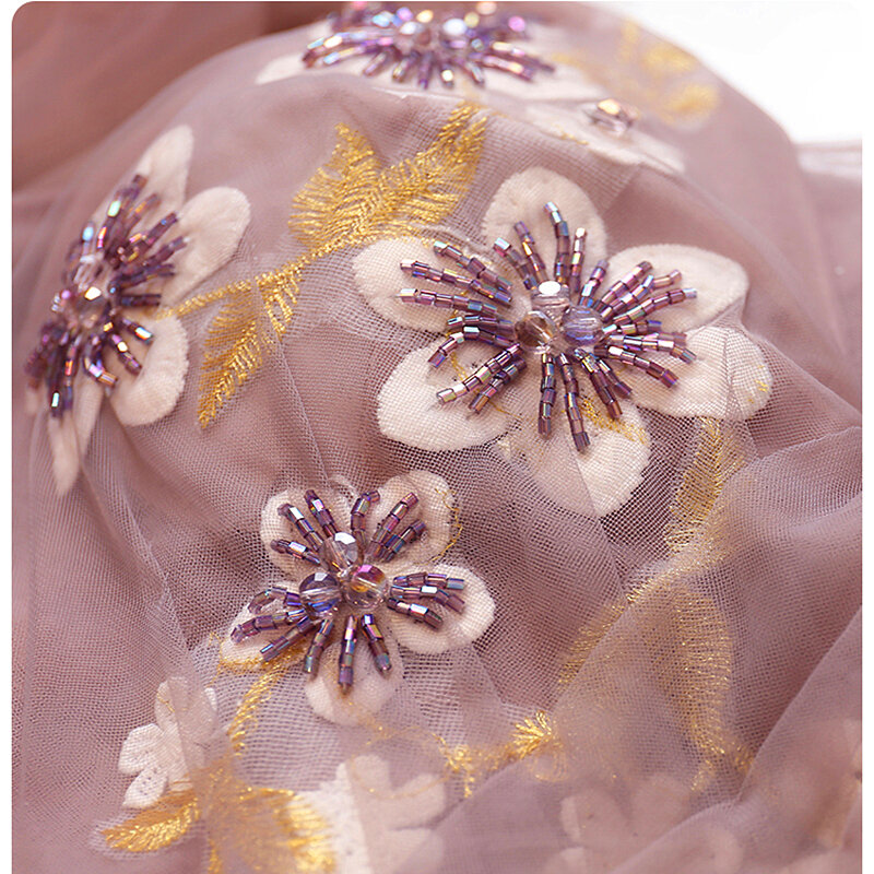 Robe de soirée en dentelle à paillettes florales, tenue de bal en Tulle élégante, tenue de fête de maternité