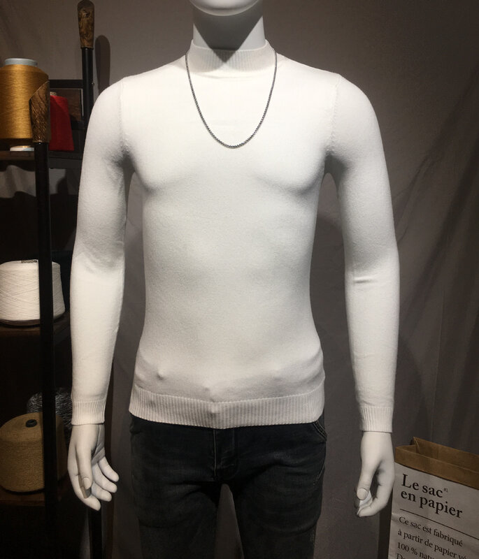 MRMT-Camisa básica de suéter com gola tartaruga masculina, camisa de manga comprida, monocromática, estilo coreano, tendência da moda, novo estilo, estilo novo, 2024