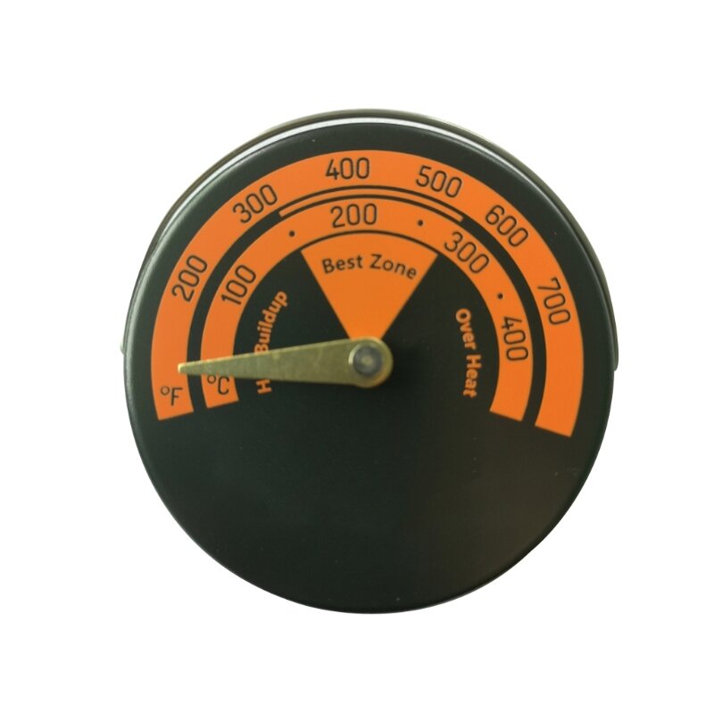 Magnetische Kamin Fan Herd Thermometer für Log Holz Brenner Temperatur Gauge K9FA