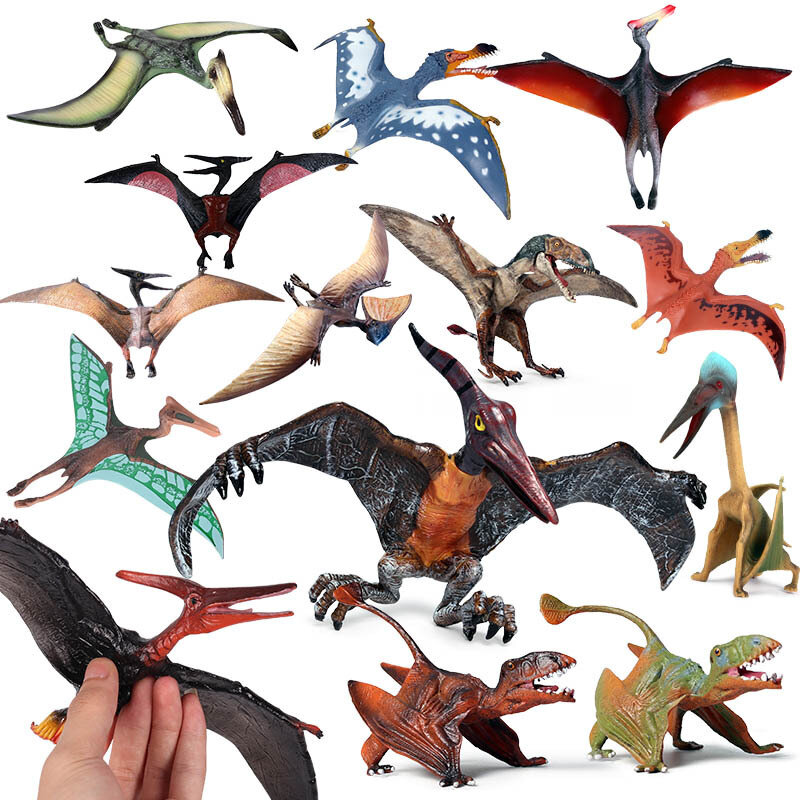Figuras de acción de Quetzalcoatlus para niños, modelo de animales de dinosaurio, Pterodáctilo clásico, Educación Infantil, colección de PVC, regalo de juguete para niños, nuevo