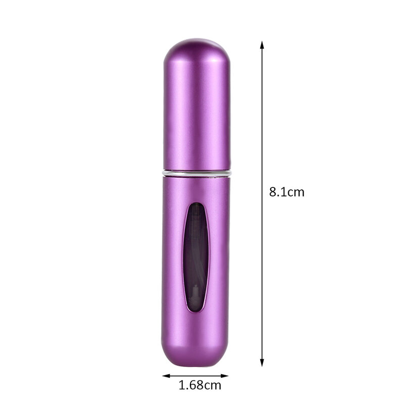Mini botella de Perfume recargable portátil, Spray desinfectante + R1, limpiador de cera de oído, colores blanco y negro, 5ml