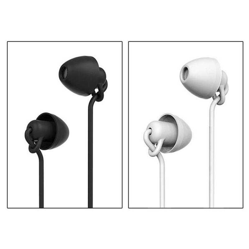 Sleeping Earphone Soft Silicone Headset Lightweight Earphone with Microphone 3.5mm Noise cancelling Earphone for Xiaomi Huawei