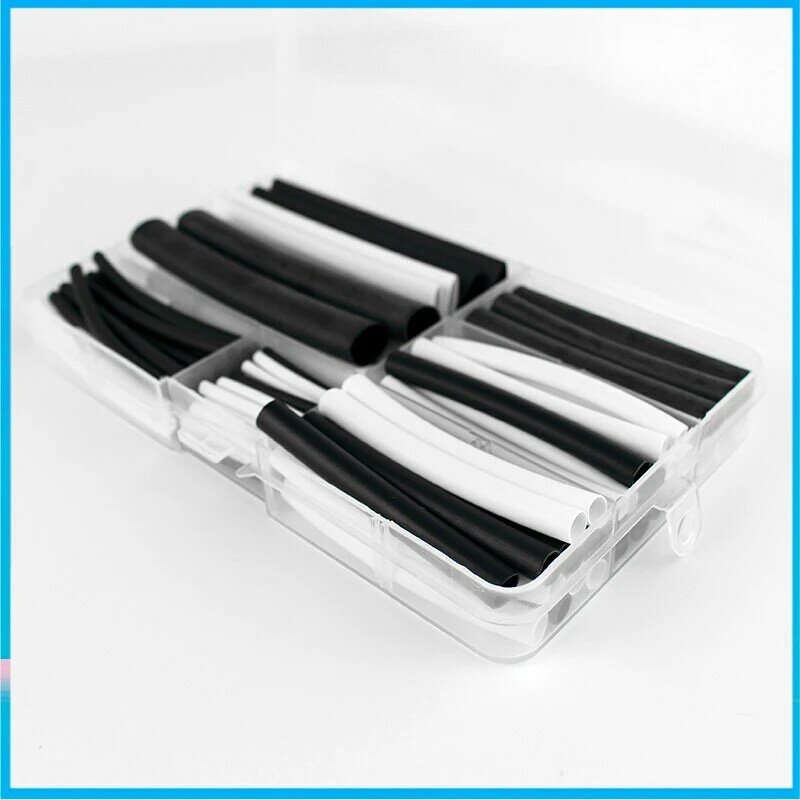 106pcs Double Wall Heat Shrink Tube Set 3:1 ratio Dual Wall Tubing Adhesive Lined with Glue Wrap Wire Cable kit