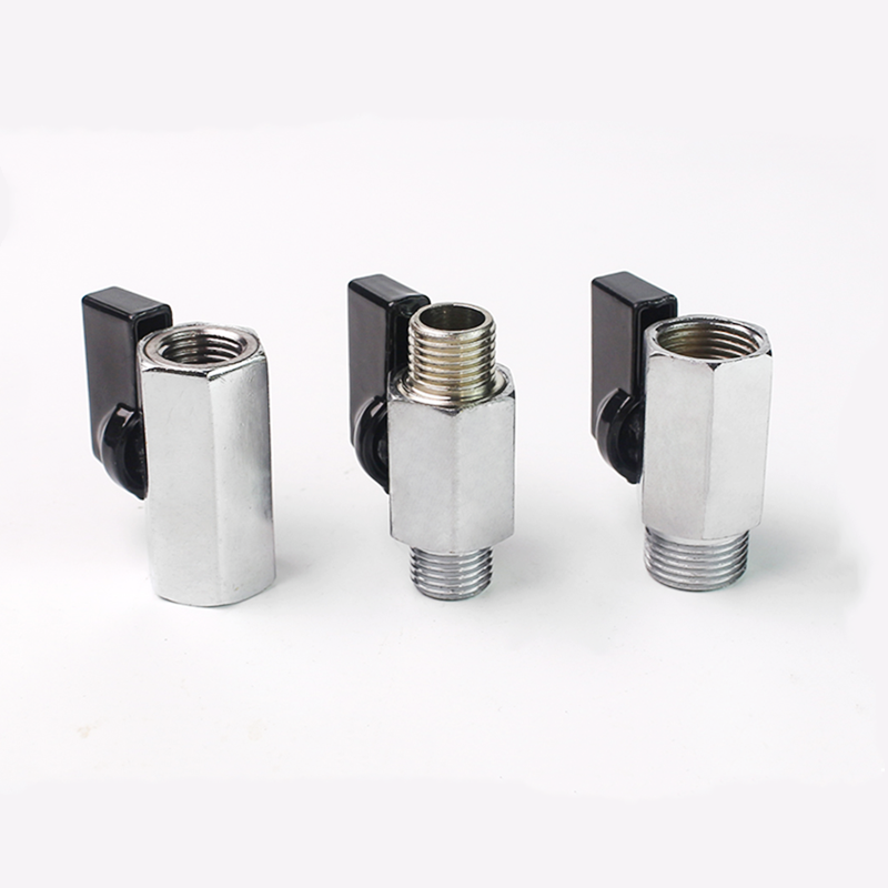 1/2" 1/8" 1/4" 3/8" Male to Female Thread Air Compressor Control Hose Connector Adapter Mini Brass Ball Valve