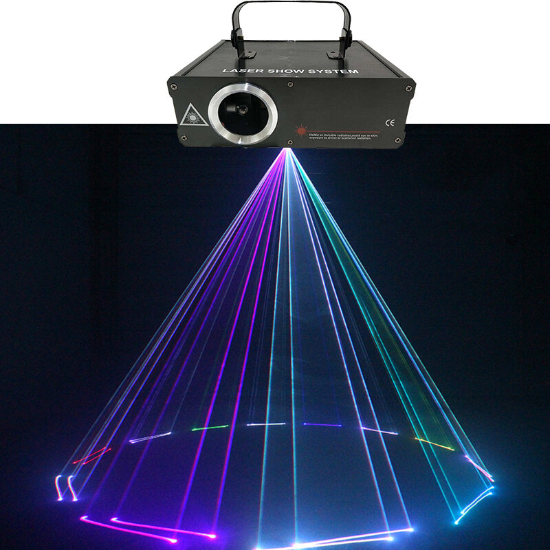 Luz de discoteca laser 500mw rgb festa a laser dmx luz uso para festa em casa dj iluminação palco ktv mostrar laser