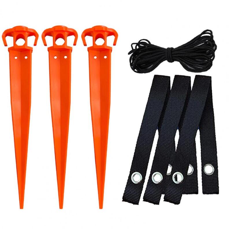 Vaststelling 1 Set Praktische 12Inch Boom Stake Ankers Kit Firm Boom Rechttrekken Kit Corrosie Gratis Voor Yard