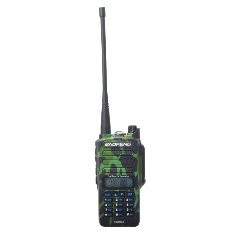 Camouflage Walkie Talkie UV9R Plus Baofeng UHF VHF Dual Band 8W 128Ch VOX FM IP57 Walkie Talkie impermeabile con cuffia gratuita