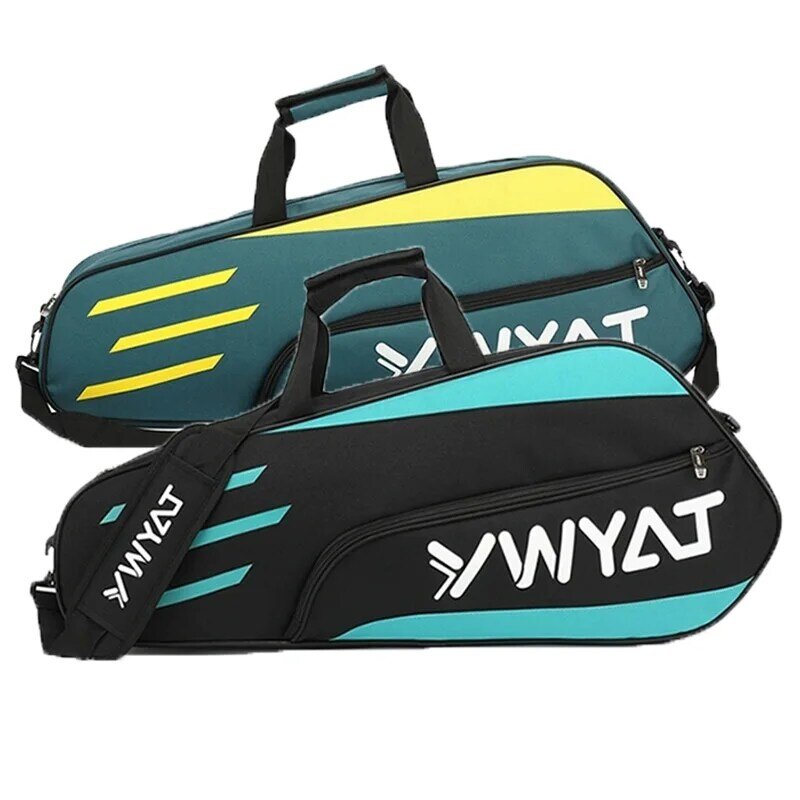 Grande capacidade Nylon impermeável Badminton Racket Bag, esportes ao ar livre, treinamento, Fitness, mochila de raquete, homens e mulheres