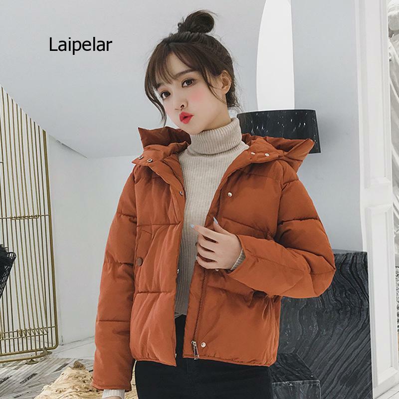 Women 7 Colors Thick Oversized Parka Winter Hooded Cotton Padded Jackets 2021 Warm Solid Casual Coats Loose Outwear Feminina