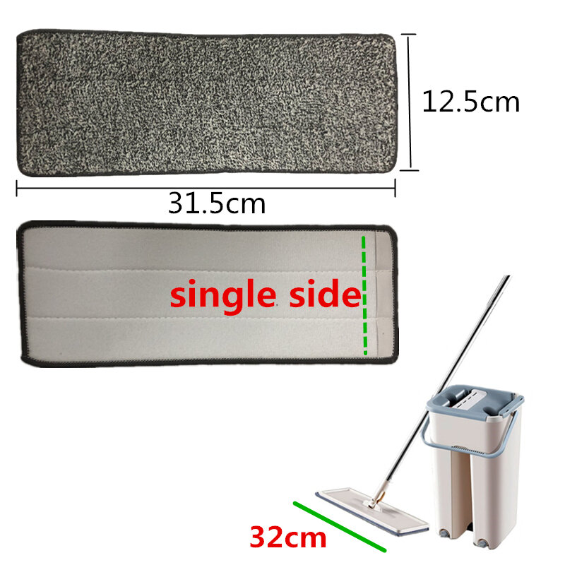 Sostituisci Mop Rags panno testa Spray Flat Squeeze Mop polvere pulita microfibra triangolo pad accessori per pavimenti asciutti lavaggio domestico