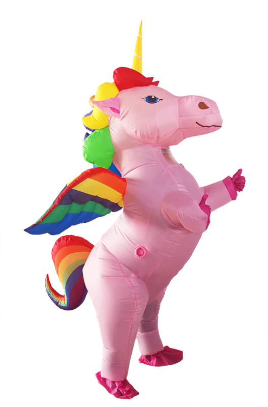 Disfraz de unicornio inflable para adultos, niños, niños, niñas, Cosplay de poni, Purim, traje de fiesta de fantasía, vestido de mono