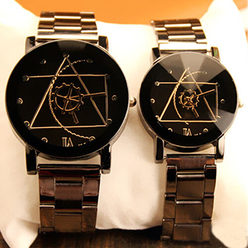 Reloj de pulsera de cuarzo analógico para hombre y mujer, pulsera con brújula de acero inoxidable, venta al por mayor, gran oferta