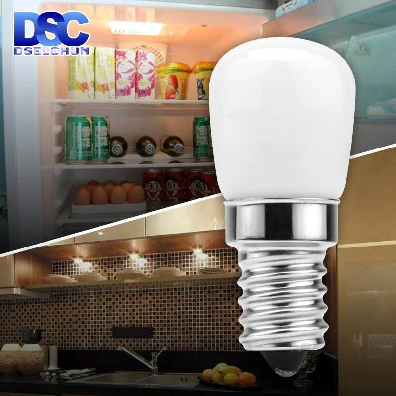 Bombilla LED para refrigerador, luz de araña halógena de reemplazo, E14, 3W, 220V, Blanco/Blanco cálido, SMD2835, 2 uds.