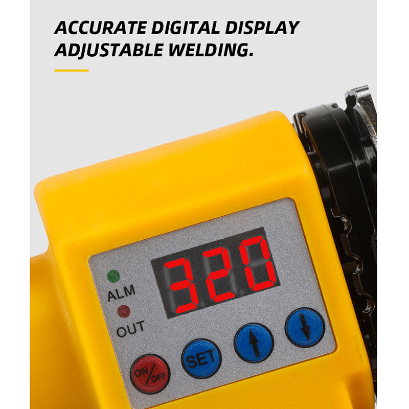 Digital Display água tubulação soldador, plástico soldador máquina, encanador aquecimento, PPR RPV Butt soldagem, 800W, Φ 20-63mm