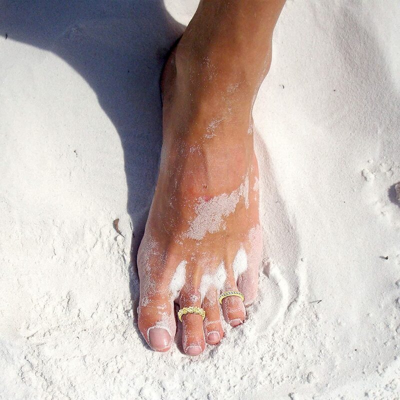 ปรับสแตนเลสสตีล Toe แหวนผู้หญิงฤดูร้อน Beach Hypoallergenic เครื่องประดับ CZ ชุดหางเท้าแหวนของขวัญเครื่องประดับ