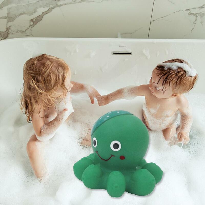 Juguete de baño ecológico de PVC con forma de dibujos animados para Niños, juguetes educativos divertidos, muñeco flotante con PULVERIZADOR DE AGUA, bolas de bañera Súper suaves