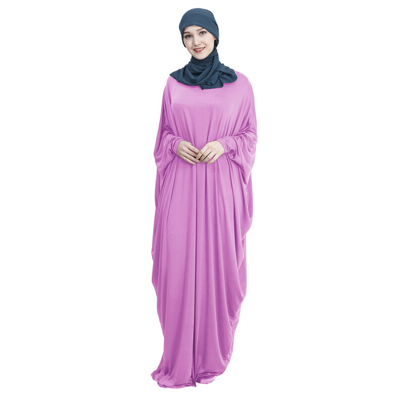 Vestuário de oração única para mulheres, vestido maxi muçulmano, roupa islâmica, vestido kaftan, abaya modesta, robe árabe, Eid Ramadan, 2024