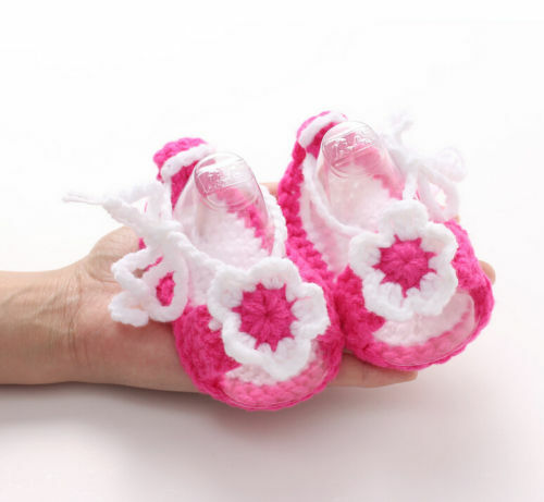 Pudcoco-sapatos de crochê para bebê recém-nascido, macio, malha, crochê, flor, pérola, bonito, para menino e menina, verão