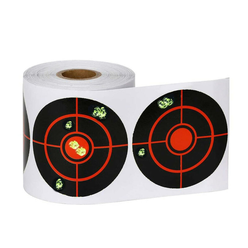 100/250pcs Shooting Splatter Target Stickers Roll Adhesive Stickers Splatter Reactive Stickers For Hunting Shooting Training