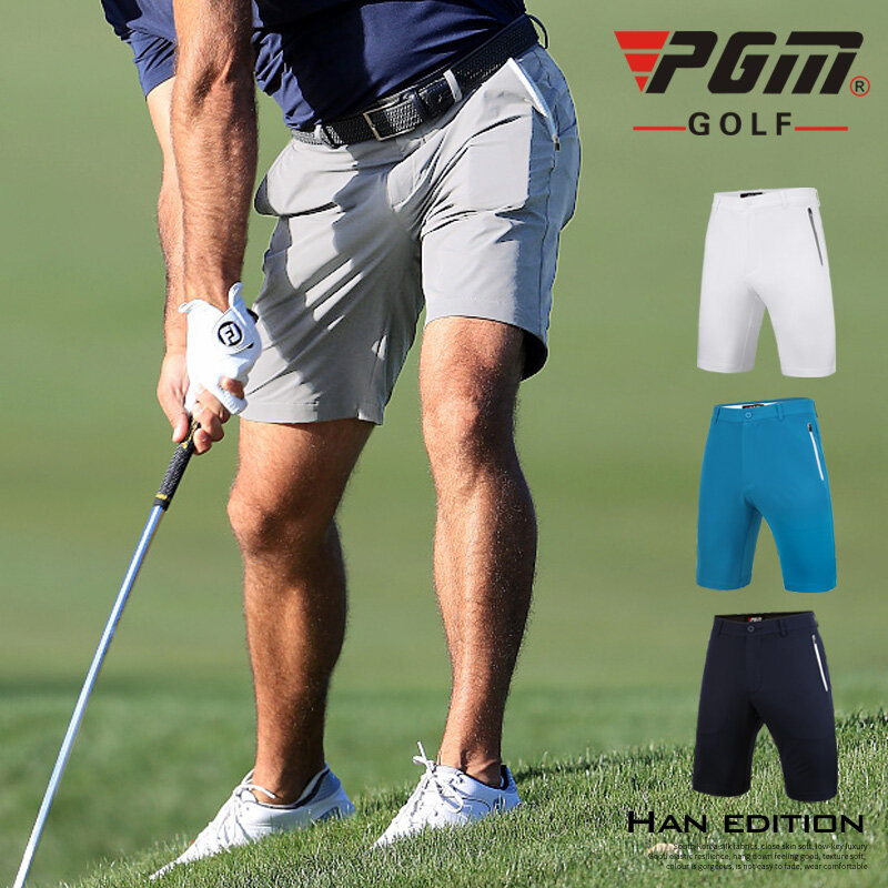 PGM pantalones cortos de Golf para hombre, ropa de tenis informal, pantalones cortos elásticos, cómodos, transpirables, secado, ajustados, primavera y verano