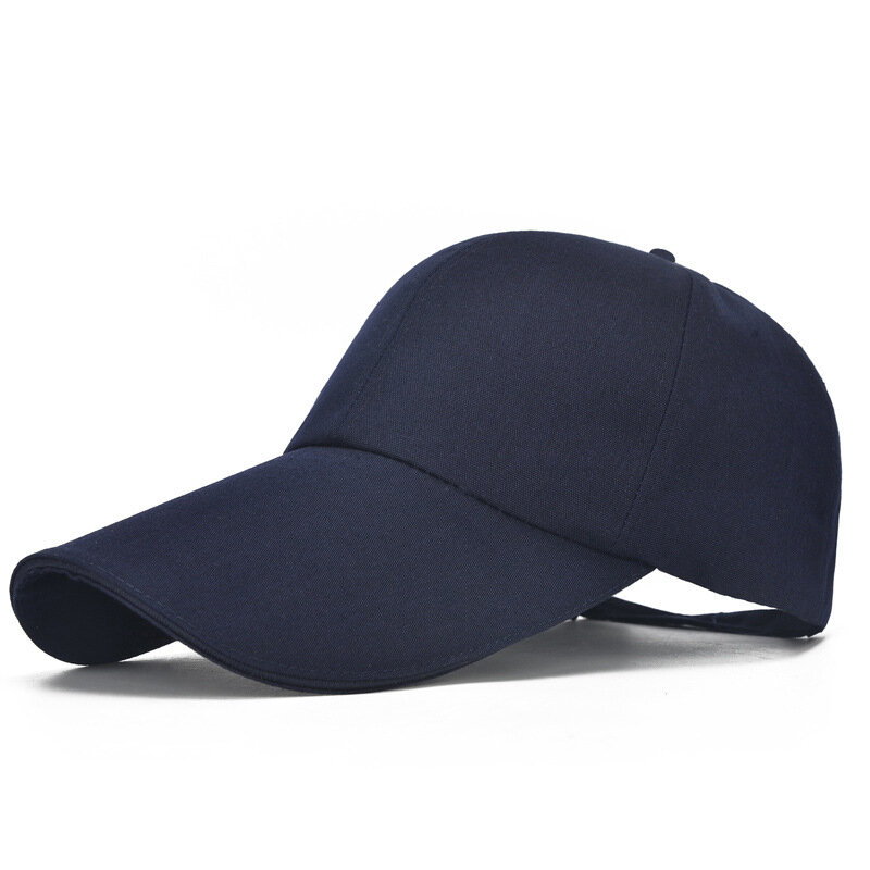 Gorra de béisbol ajustable Extra larga, visera lisa, Snapback, protección UV, viaje, playa, Verano