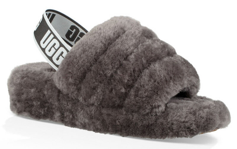 Original UGG Slippers Women Autumn Fluffy Fur Slippers Shoes Women Fur Flip Flop Flat Furry Fur Slides Outdoor 1095119