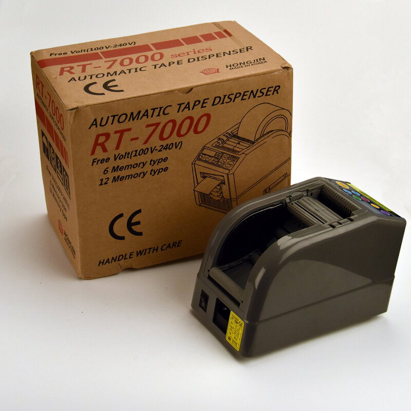 Dispensador automático de cinta, rt-7000 para cortar o tpae