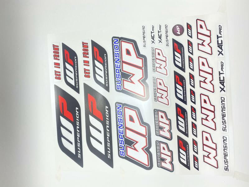 ملصقات شوكة الفسفور الابيض العاكسة لتعليق الصدمات واغلاق الدراجة النارية ملصق مائي لدوق RC KTM 200/390/690/1090 كاواساكي هوندا