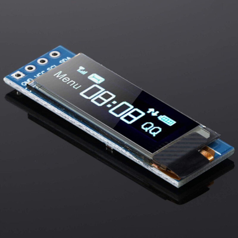 Модуль OLED-дисплея 0,91 дюйма, IIC SSD1306, драйвер органического светодиода 128x32, постоянный ток 3,3 В ~ 5 В для Arduino ESP32 AVR PIC STM32 для Raspberry Pi