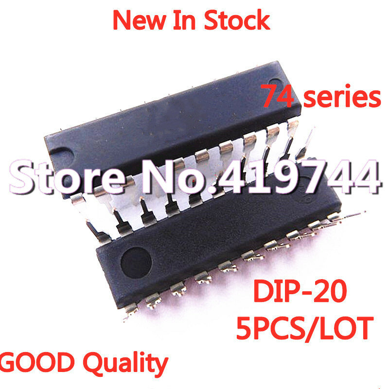 5PCS/LOT SN74LS245N 74LS245 DIP-20 Eight-phase three-state bus transceiver In Stock NEW Original IC