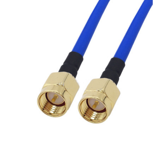 SMA Male Plug to SMA Male Plug RG405 086" RF Coaxial Jumper Cable Blue