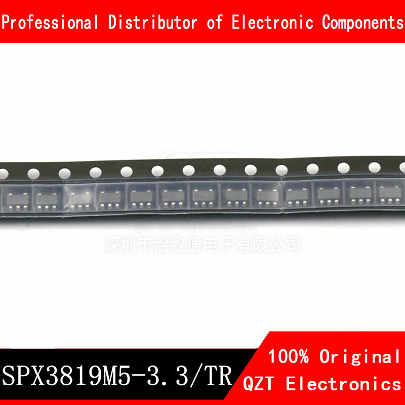 10ピース/ロットSPX3819M5-3.3 SPX3819-3.3 SPX3819 SPX3819M5 SPX3819M5-3.3/tr L352 L361 L329 L368 ldo電圧レギュレータic SOT23-5