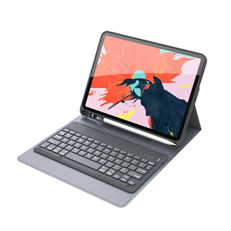 Funda de cuero Universal para tableta PC de 10 pulgadas con teclado de plástico USB