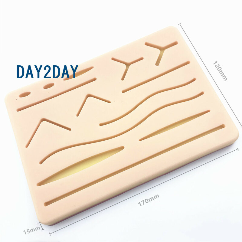 Y Traumatic Skin Model Suturing Training Pad with Wound silicone suture Practice pad
