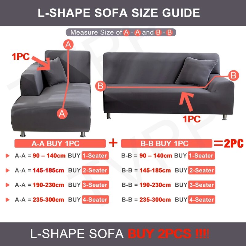 Luxury Gold Chain Elastic Corner Sofa Covers for Living Room Couch Cover L Shape Sofa Need Buy 2 Pieces Stretch Sofa Cover