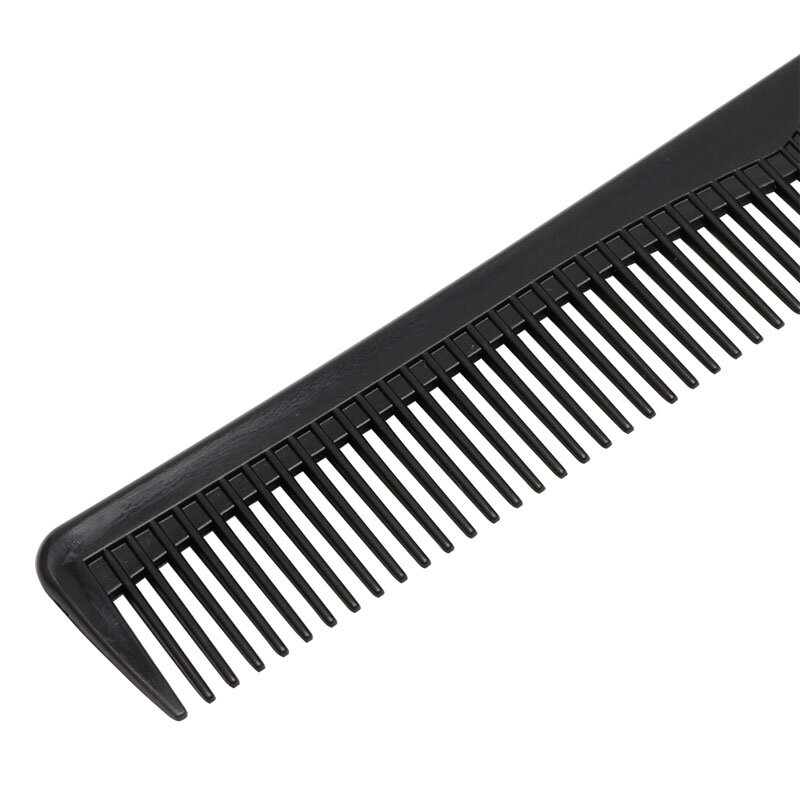 Herramienta de peluquería antiestática para salón profesional, peine de plástico para cortar el pelo, color negro