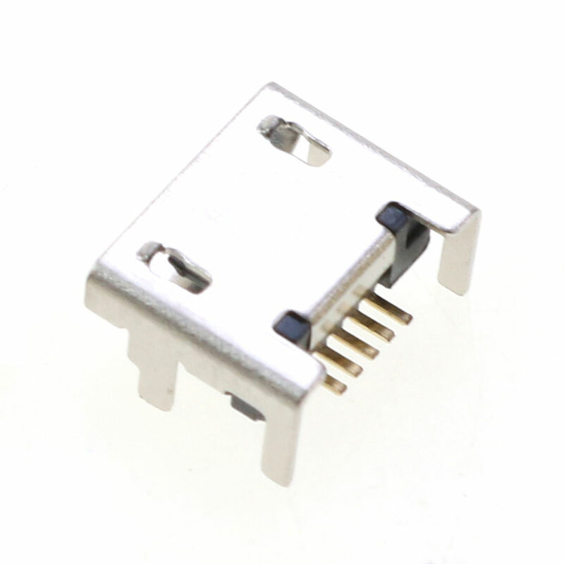 Cltgxdd-Conector de enchufe hembra, 2/5/10 Uds., Micro USB, 5 pines, puerto de carga SMD, 4 Patas, 90 grados