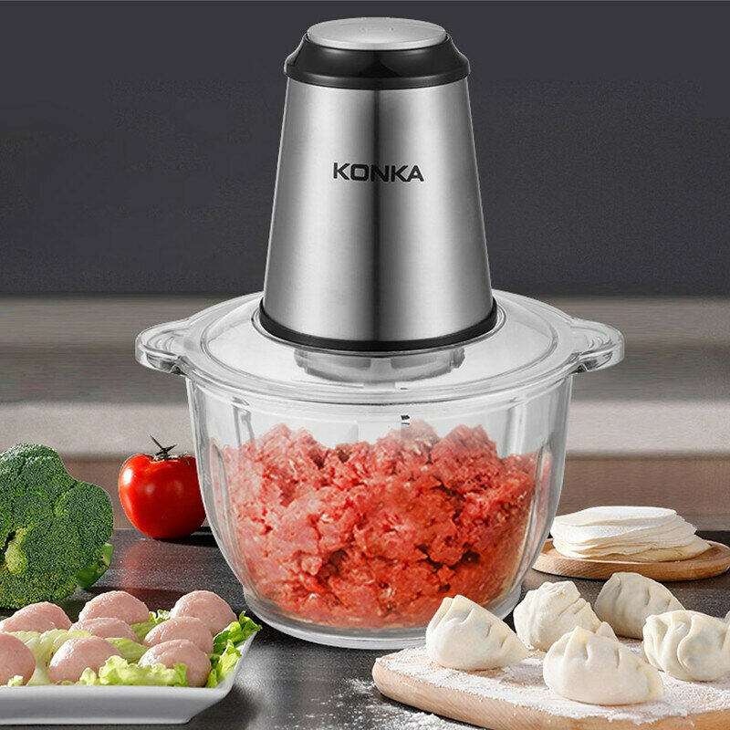 KONKA-Broyeur à viande électrique domestique, hachoir à boulettes, machine à hacher les légumes, centre commercial, robot culinaire pour bébé