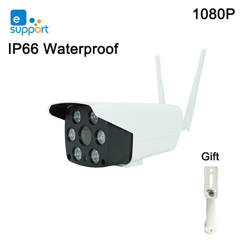 Kamera 1080P WIFI pintar untuk IP66 luar ruangan tahan air kamera IOT audio dua arah interkom penglihatan malam kamera LED IR