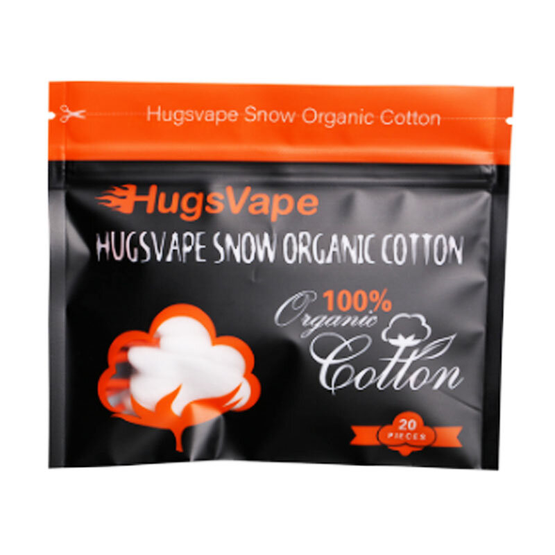 20pcs/bag Hugsvape snow organic vape bacon cotton prebuild for DIY RDA RBA RDTA Atomizer wicks coil
