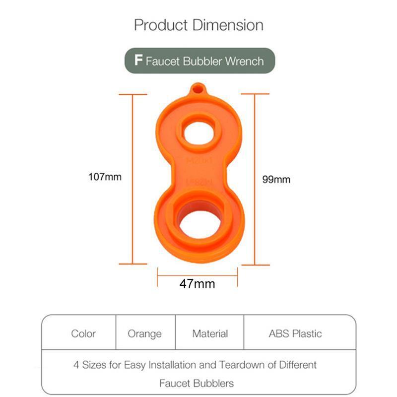 Kit Perbaikan Aerator Keran Alat Pengganti Kunci Pas Alat Perbaikan Kunci Pas Alat Aerator Keran Taburi Plastik