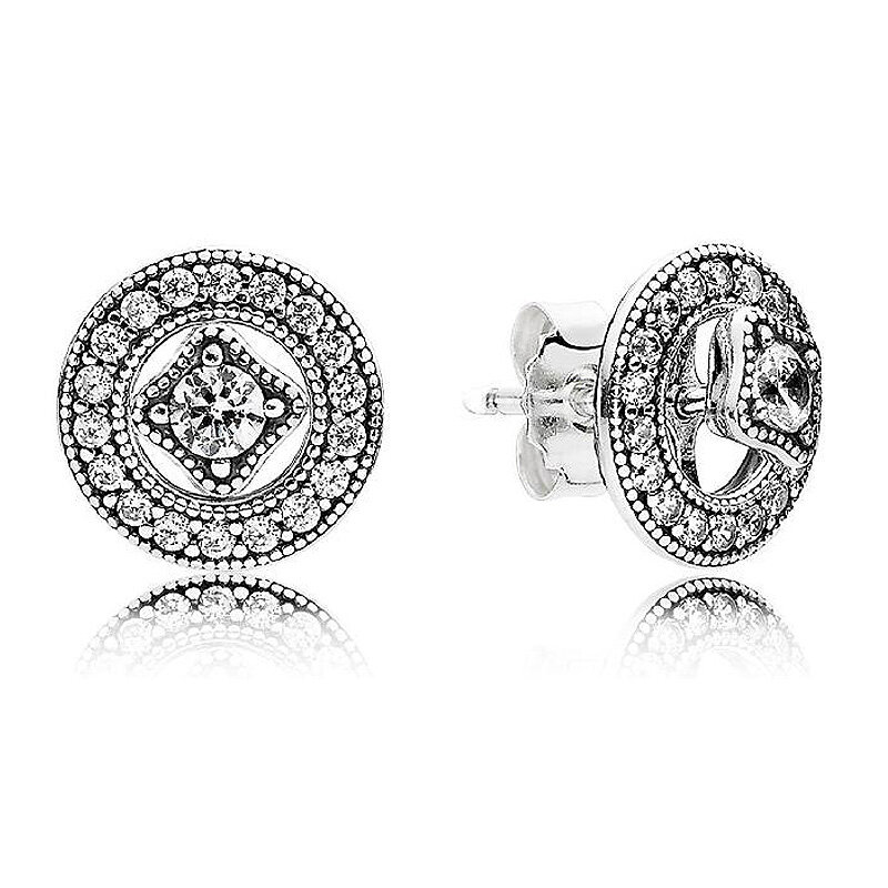 Nowy 925 Sterling Silver popularne kolczyki połączone koła duchowe pióra odręczne kolczyk w kształcie serca dla damska biżuteria na prezent