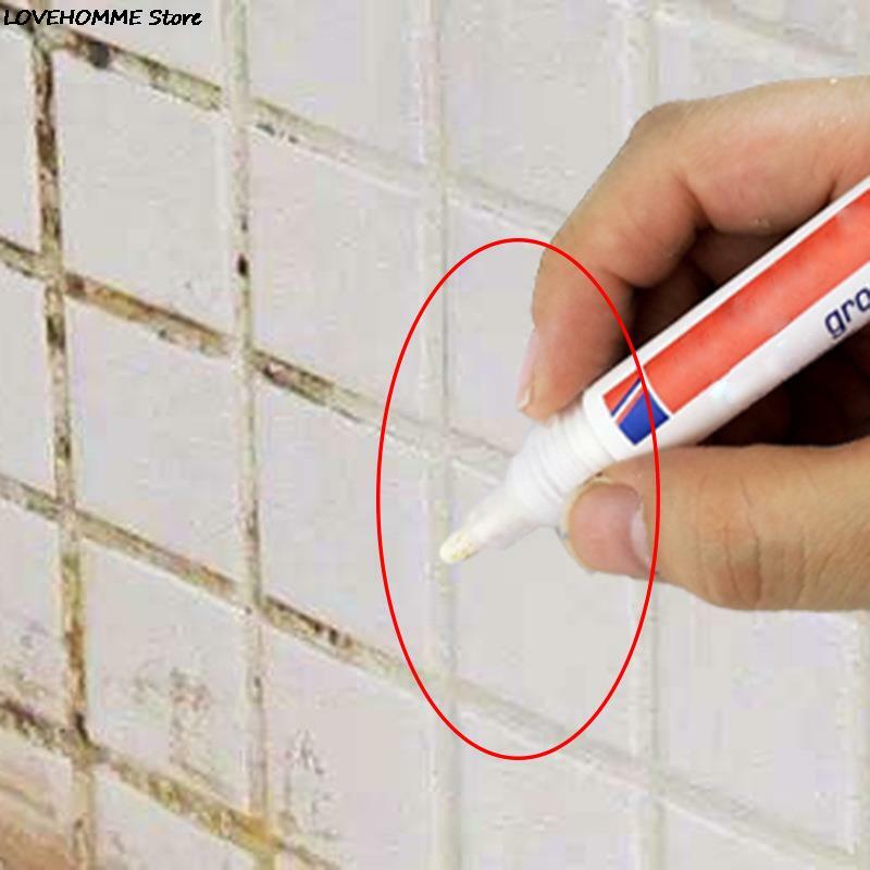 Mouldproof Tile White Mark Pen Gaps Repair Refill Grout Refresher Shower Bathroom Paint Cleaner Filling Porcelain Agents Wall