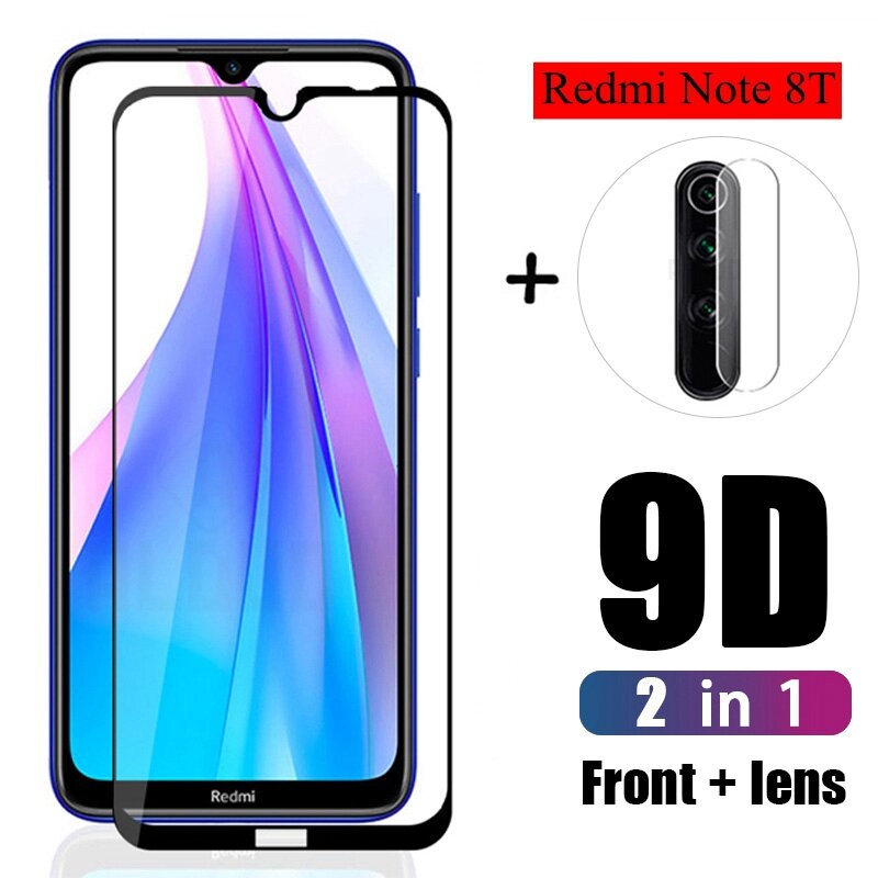 2in1 Protective Glass For Xiomi Redmi 7A Note 7 8 pro 8T 9s Lens Film For Xiaomi Redmi note8 pro note 9 Camera Screen Protector