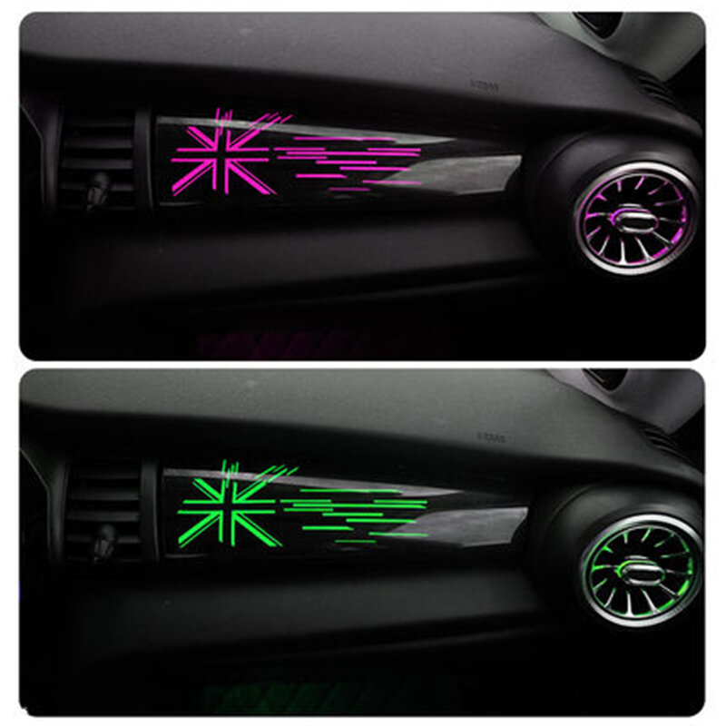 سيارة الهواء منفذ دوامة LED مصباح للزينة لوحة القيادة مصباح لتهيئة الجو تعديل لميني كوبر F55 F56 F57 السيارات التصميم
