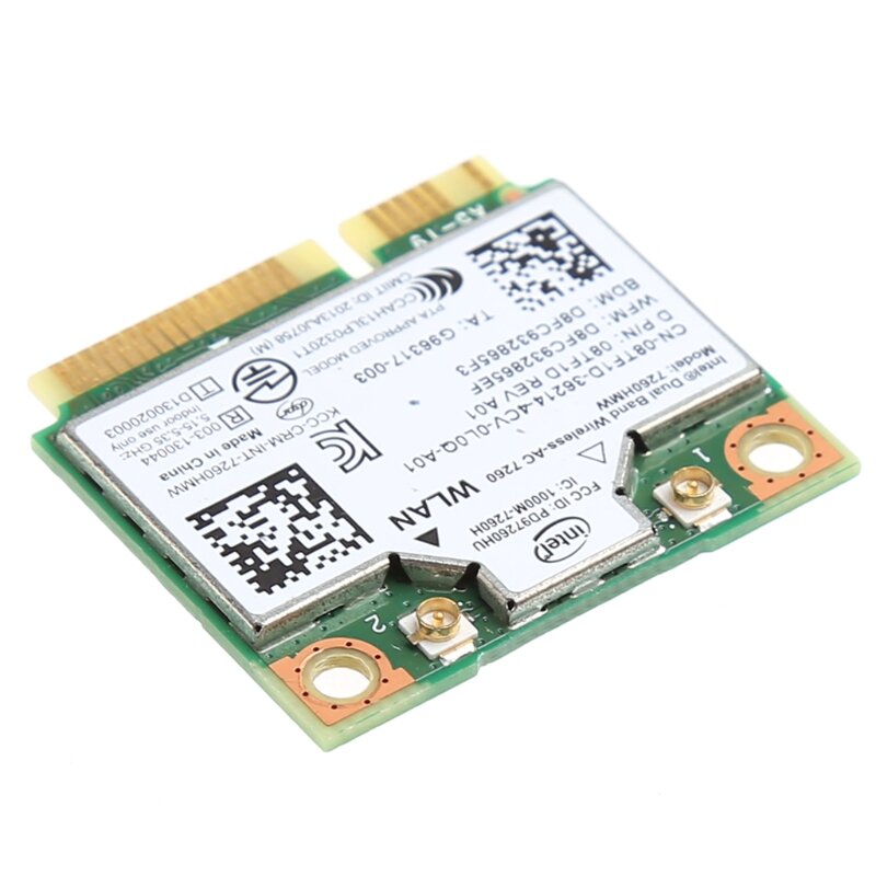 Двухдиапазонная беспроводная карта Mini PCI-E Bluetooth 4,0 для Intel 7260 AC DELL 7260HMW