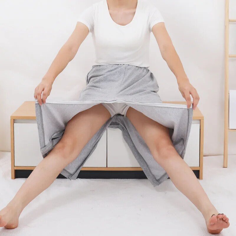 Paciente ropa fácil de usar y de parálisis de la incontinencia en cama pantalones Tercera Edad fractura de los hombres y las mujeres delgada