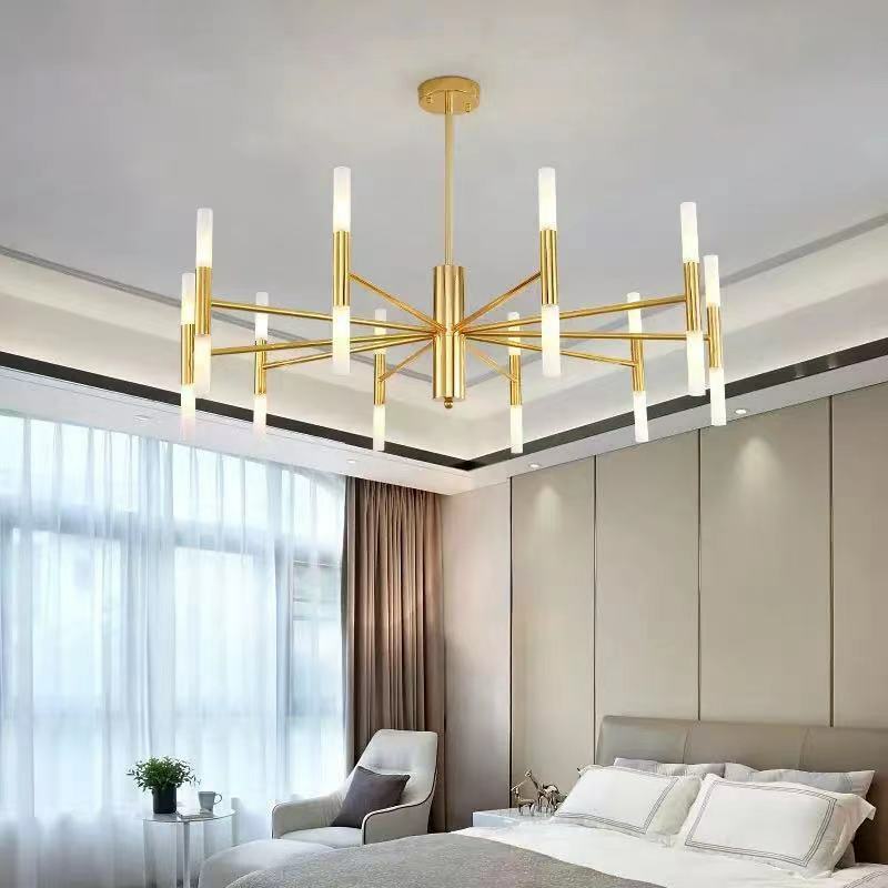 Nordic Modern Black/Gold Led Chandelier Kitchen Living Room Loft Bedroom Ceiling Art Deco Chandelier G4 Chandelier