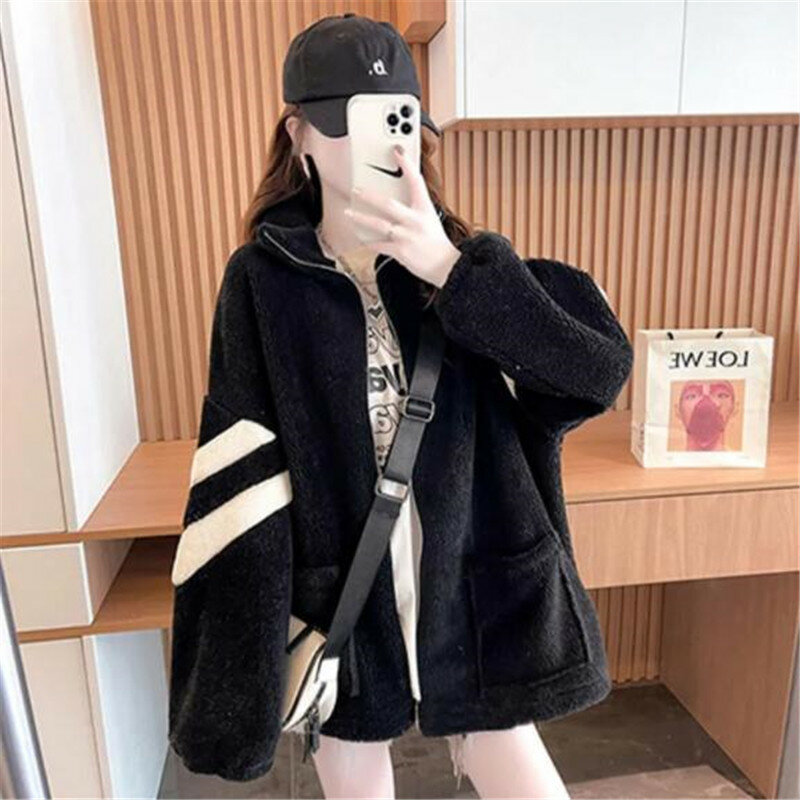 2022 New Thickened lamb cashmere Coat Female Jacket Wool Fur Autumn Winter Coat Women Clothing Korean Jackets for Women A825